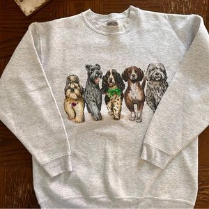 Vintage Dog Crewneck with butts on back